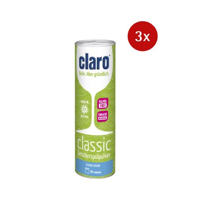 Poudre écologique lave-vaisselle - Pack de 3 - Claro Classic
