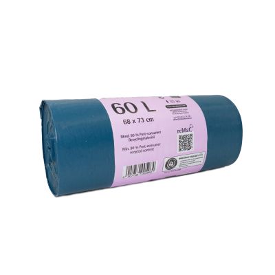 60l Müllbeutel aus Recyclingmaterial (25 Stk.)