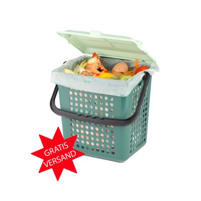 Deux rouleaux de sacs poubelle bio de 10 litres