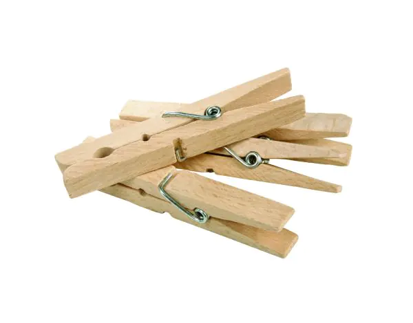 Lot De 100 Pinces à Linge En Bois Naturel - DIY, Déco, Mariage, Scrapbooking - 72mm