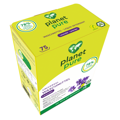 Das Planet Pure Bio Waschmittel mit Lavendelduft in der 1